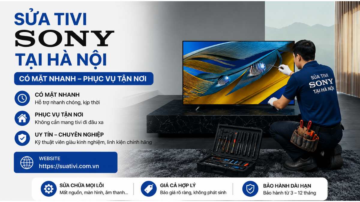 Quy Trình Sửa Tivi Sony Tại Nhà Ở Hà Nội