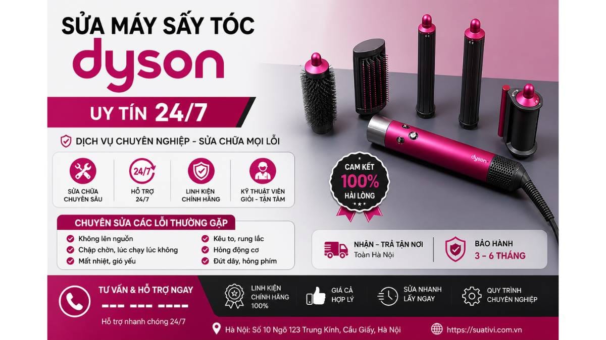 Các Lỗi Thường Gặp Ở Máy Sấy Tóc Dyson