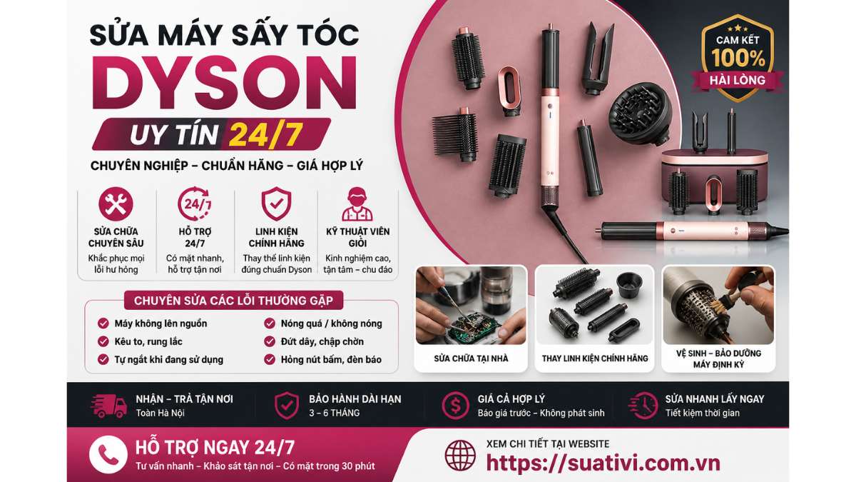 Địa Chỉ Sửa Máy Sấy Tóc Dyson Tại Hà Nội